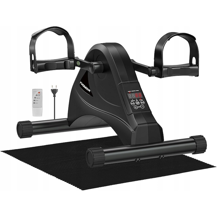 Bicicleta fitness electrica mini, 6 viteze, LCD