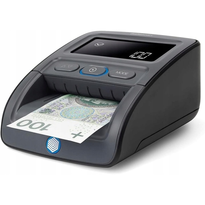 Detector automat de bancnote false, multi-valuta, 4 directii, compact
