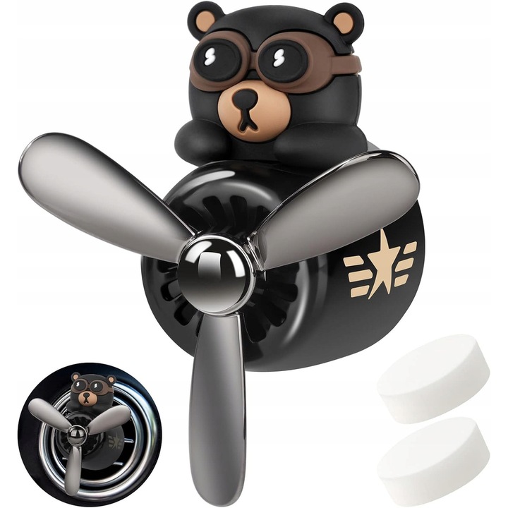 Difuzor de parfum pentru masina, ocean, 10,3x7,9x6,3cm, set cu 2 tablete aromatice