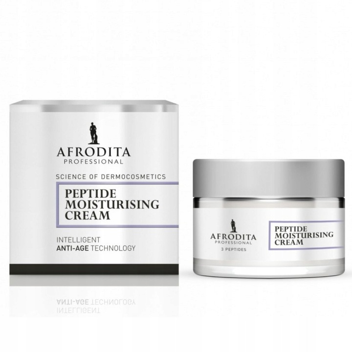 Crema de fata Afrodita 3 PEPTIDES, 50ml, pentru piele normala si mixta, efect anti-aging, hidratare, lifting