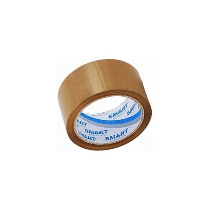 Banda de ambalare Smart, 48mm, maro, set 36 bucati