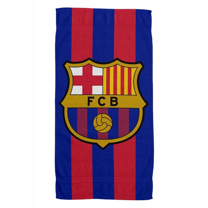 Prosop plaja FC Barcelona, microfibra, 70x140cm, multicolor