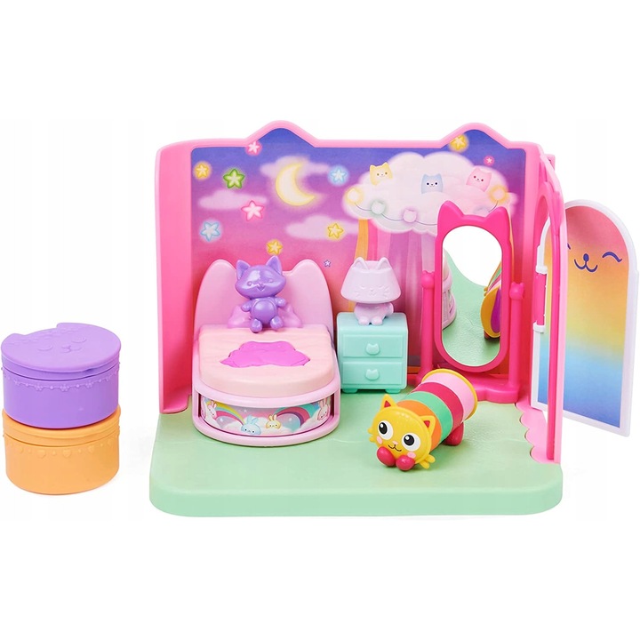 Set pentru Papusi Gabby's Dollhouse, 8 Elemente, Multicolor, 3+