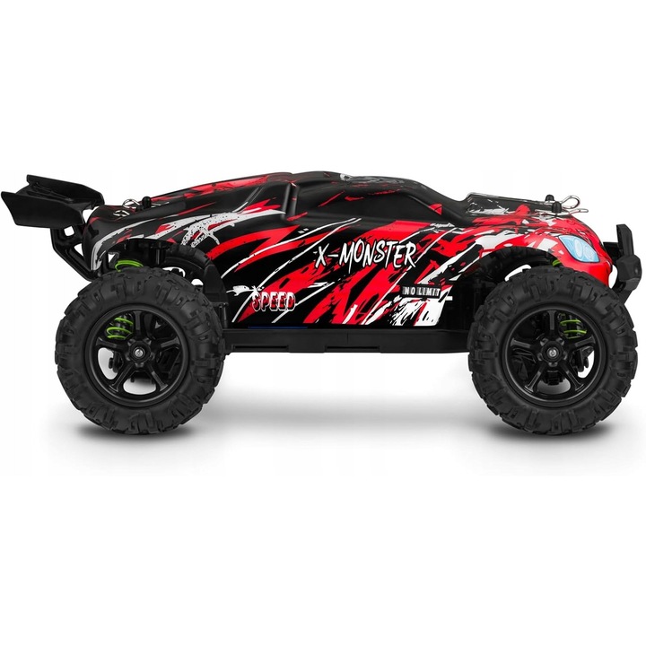 Távirányítós autó 1:18, 4x4, max. sebesség 45 km/h, többszínű, 2 karosszéria, 40 perc működési idő