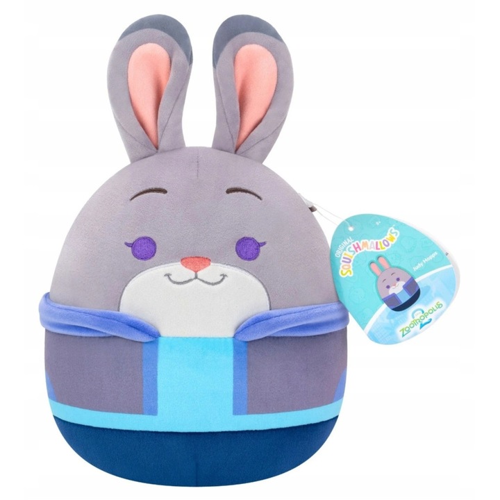 Jucarie de plus, Jazwares, Squishmallows Zootopia, Judy Hopps, 20 cm