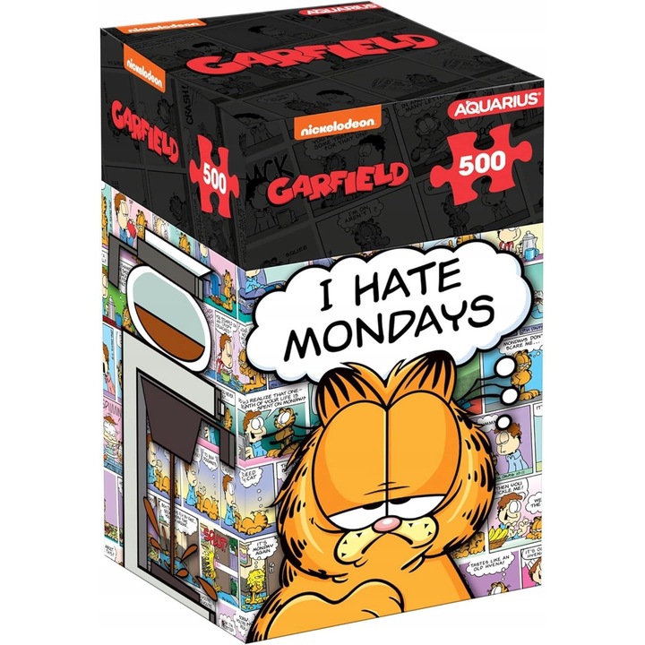 Puzzle Garfield: I hate Mondays, 500 piese, 35x48cm