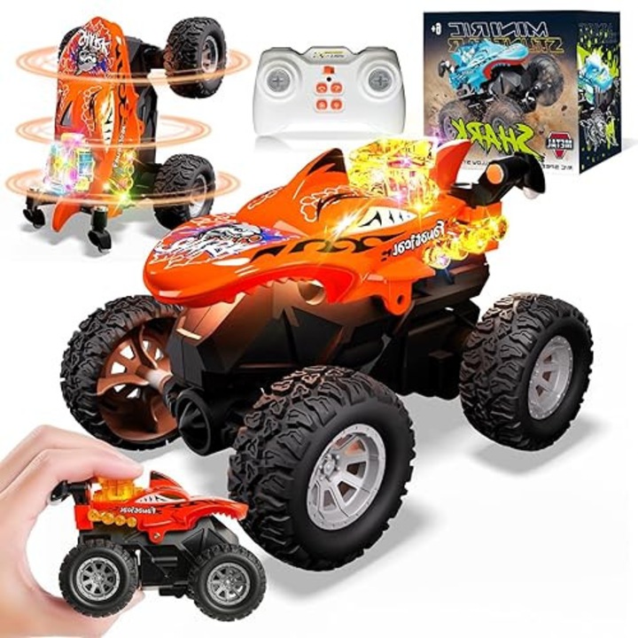 Masinuta Monster Truck 1:64, LED, metalic, USB C