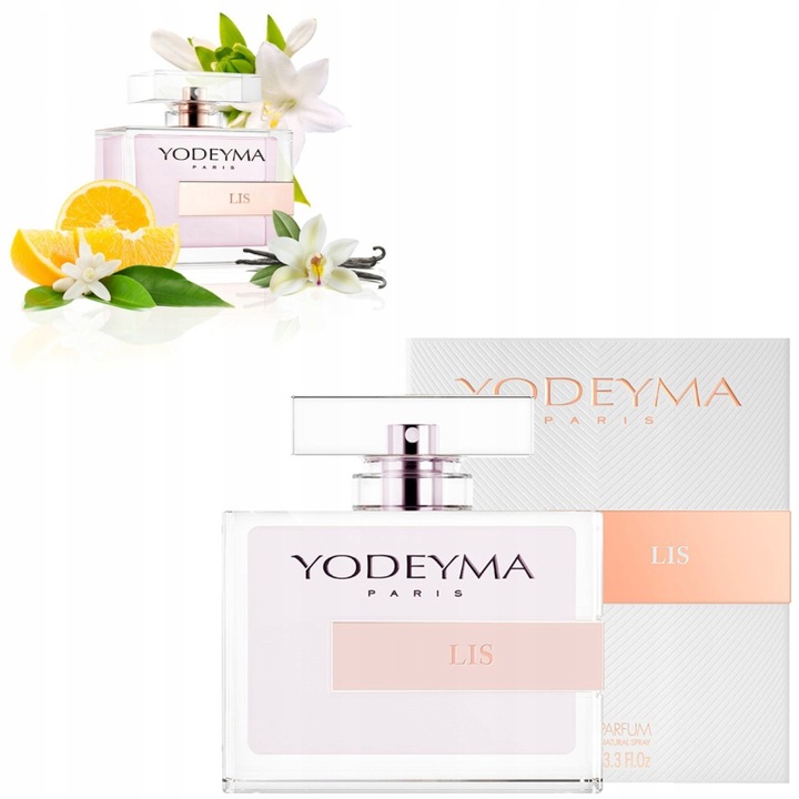 Női parfüm Yodeyma Lis, 100ml, orientális-virágos, narancsvirág és vanília illatjegyekkel