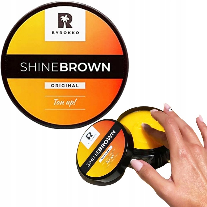 ByRokko Shine Brown önbarnító krém, 190 ml, vegán formula, könnyen felszívódó, természetes barnuláshoz
