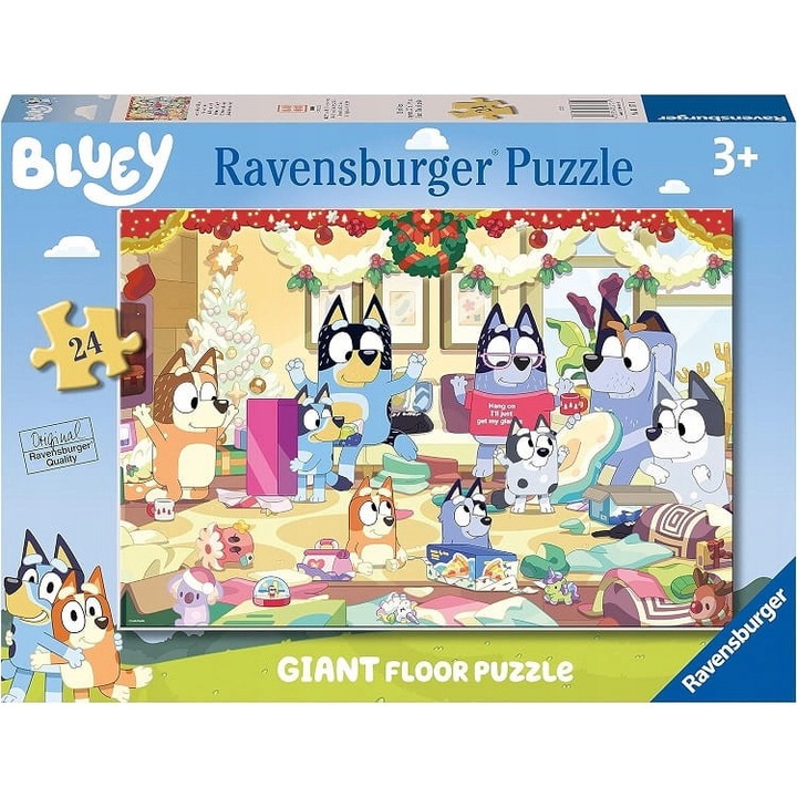 Puzzle Ravensburger, Bluey, 24 piese, Craciun, 690x2mm