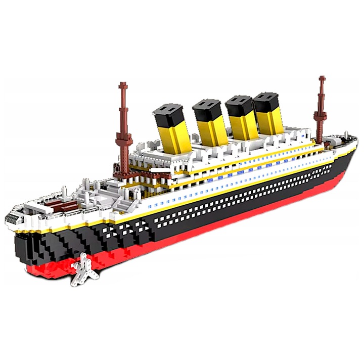 Set de constructie Titanic, Coil, 3688 elemente, 58x17x8cm, pentru copii 6+