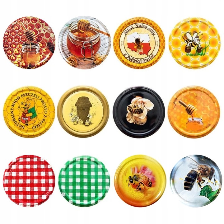 Set 150x capace FI 82 Bimberek pentru borcane, multicolor, rezistente la temperaturi ridicate