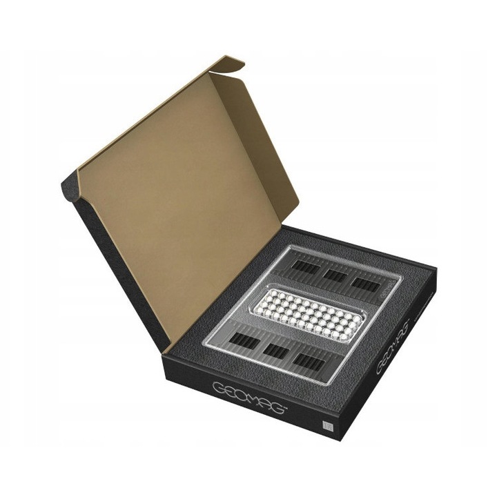 Set de constructie GeoMag, 248 elemente, negru