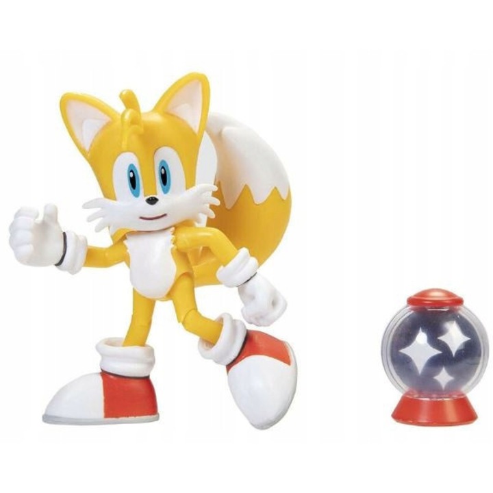 Figurina Sonic the Hedgehog, Tails, 7cm, cu accesorii, multicolor