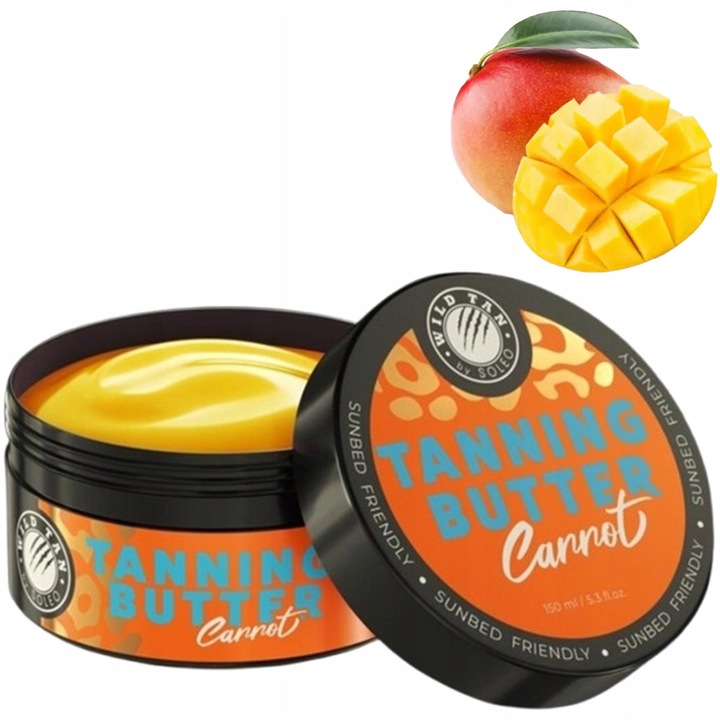 Autobronzáló napozóvaj Wild Tan Carrot, 150ml, mangó kivonattal, intenzív barnaságért, hidratáló
