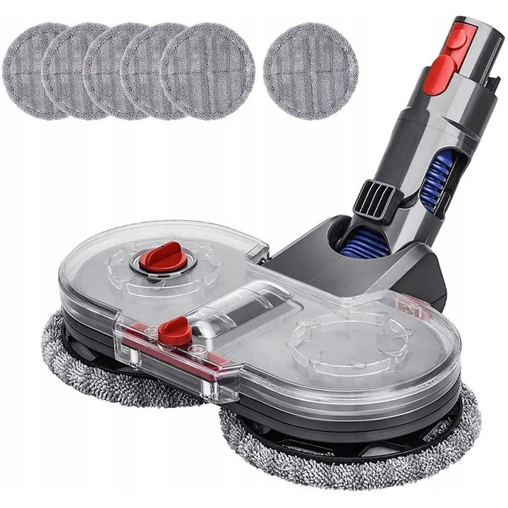 Set mop electric pentru aspirator Dyson V7 V8 V10 V11, 6 lavete, rezervor de apa, cap rotativ 180°