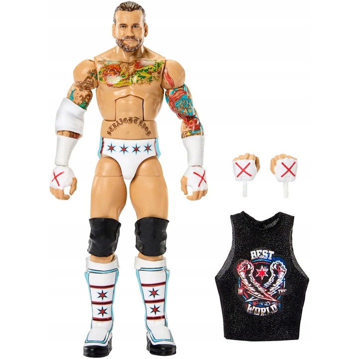 WWE Elite CM Punk akciófigura, többszínű, 8 év+
