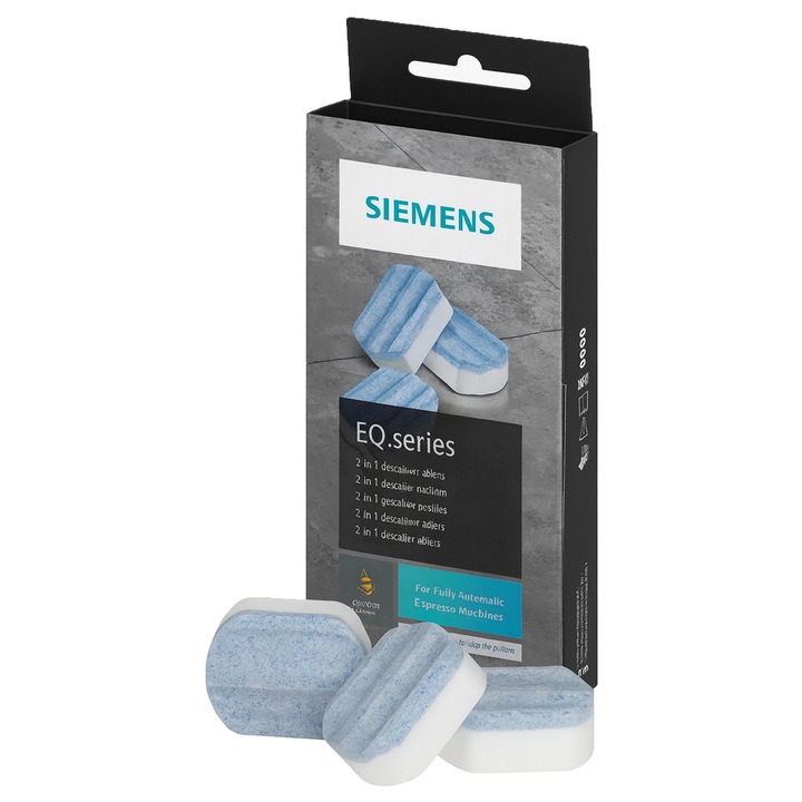 Tablete de curatare Siemens TZ80002B, set 3 bucati, pentru expresoare