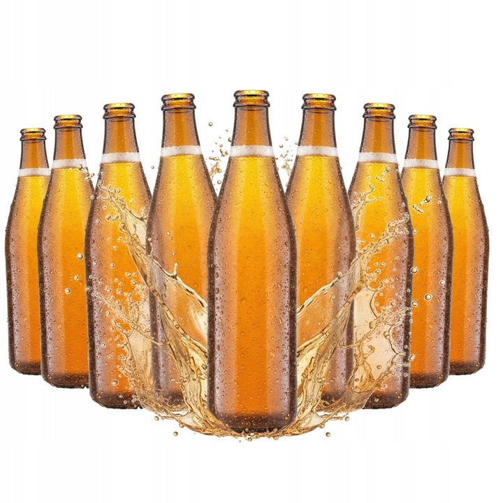 Set 50 sticle Vichy 500ml, sticla bruna, pentru bere, cidru, kombucha