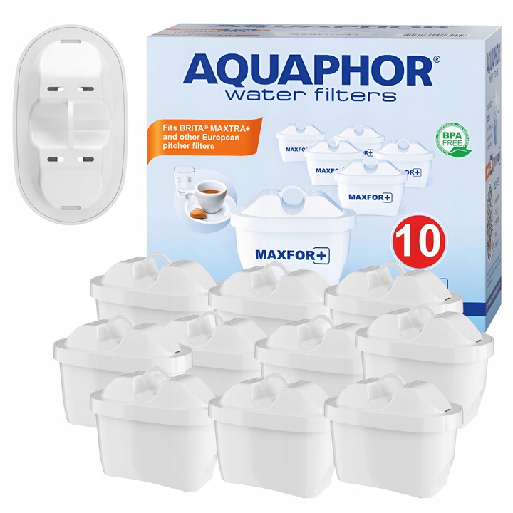 Set 10 Filtre Aquaphor Maxfor+ (6+4) pentru Dzbancuri, Aqualen, 200l per Filtru