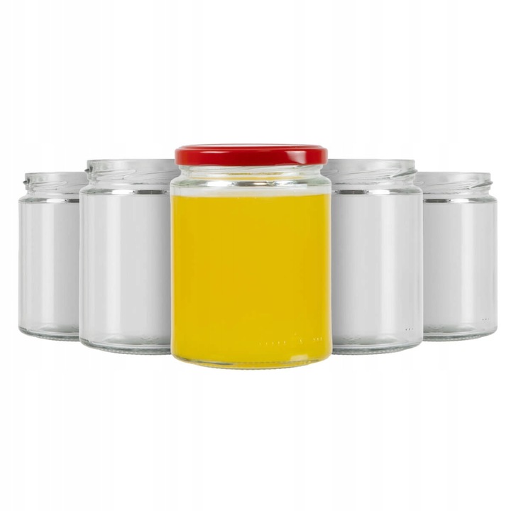 Set 50 Sloi 540 ml cu Capac FI 82, Transparent, 11x8,5cm