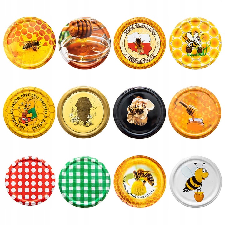 Capace Bimberek set 150 buc, 6-zaczepowe, 82mm, multicolor