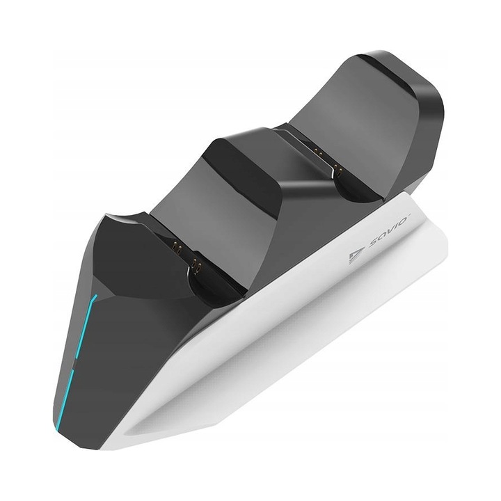 Statie de incarcare pentru controlere PS5 SAVIO GCS-01 USB-C LED-uri