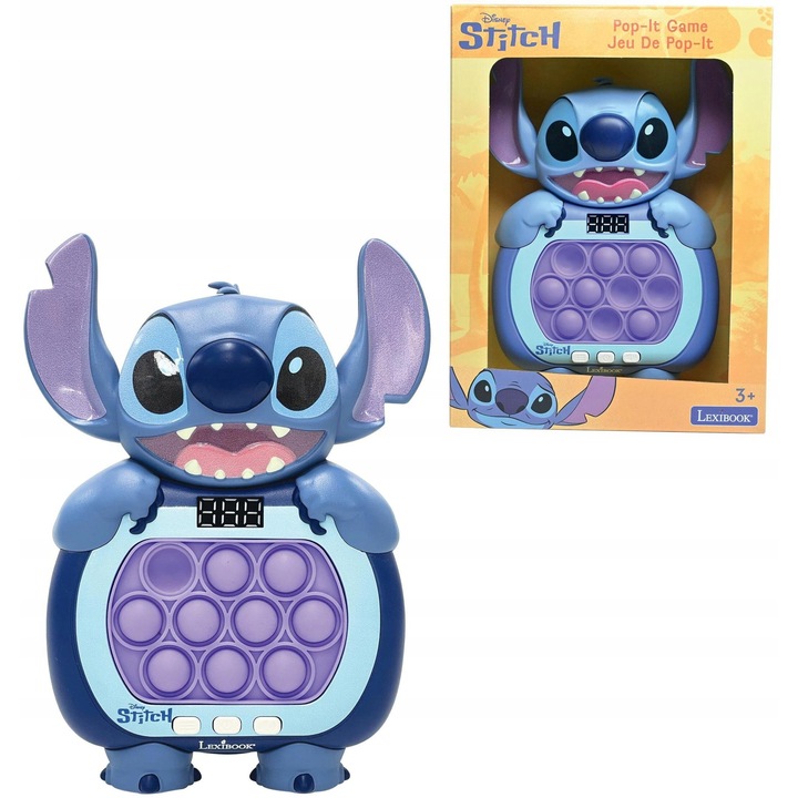Interaktív gyerekjáték, Lexibook, Pop It Disney Stitch, többszínű