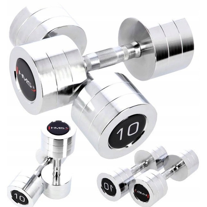 Hantle cromate radelkate set 2 x 10kg, HMS, 172x270mm, 27mm