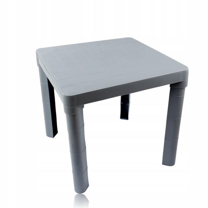 Masa plastic copii Katex 42x46x46cm gri robusta usoara