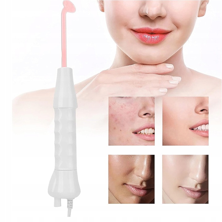 Апарат за грижа за тялото BEDEE DARSONVAL DERMA WAND, комплект от 4 електрода за лице, коса, тяло