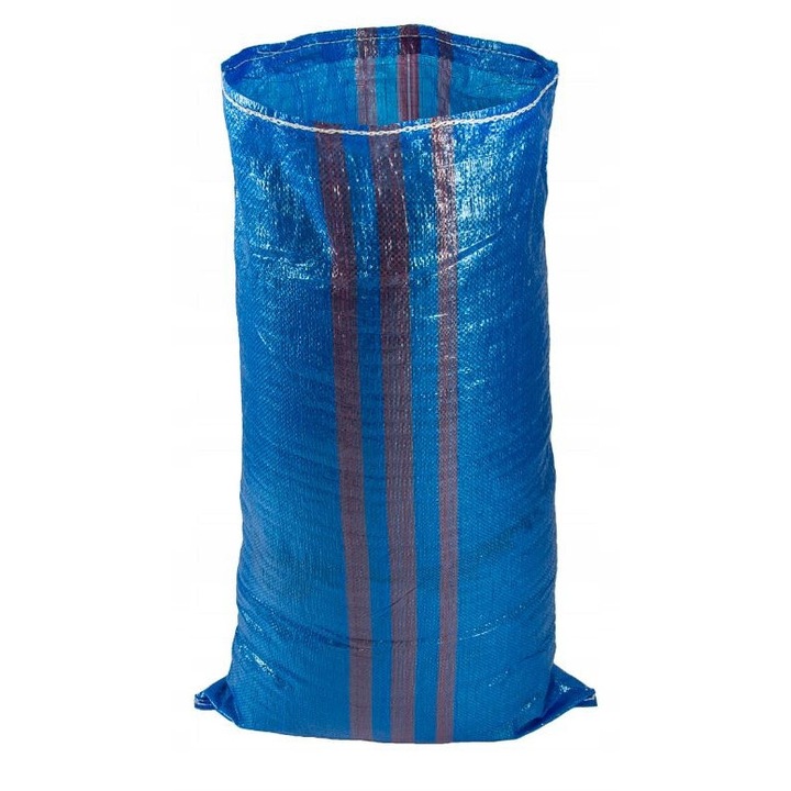 Sac pentru deseuri 50Kg, Global Import, set 50 buc, 65x105cm, albastru, foarte rezistent
