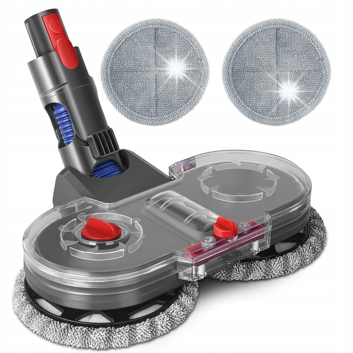 Elektromos felmosó Dyson V7 V8 V10 V11 V15 porszívókhoz, 2 felmosófejjel, nedves és száraz felmosás, 160 ford./perc