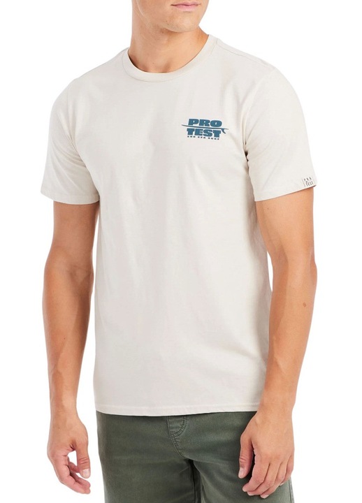 Ежедневна тениска с кръгло деколте, Бял, 2XL
