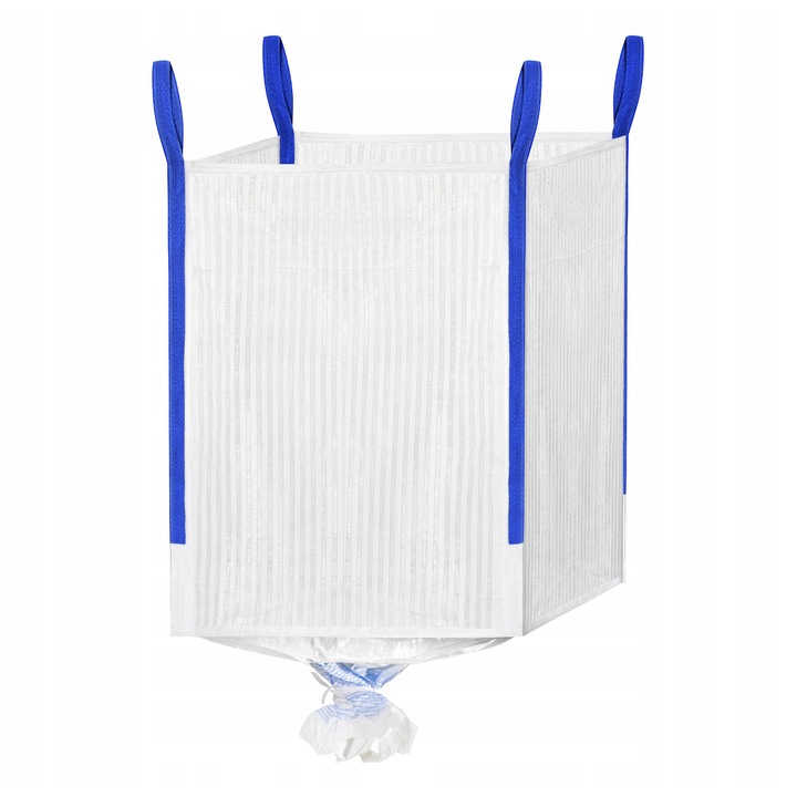 Set 5 Saci Big Bag 90x90x140cm, 1000kg, cu deschidere superioara, fund plat, utilizare agricola