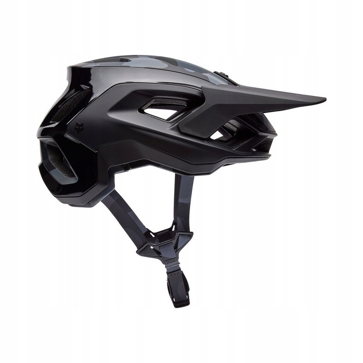 Fox Speedframe RS sport védősisak, MIPS, fekete terepmintás, 59-63 cm (L), szett GoPro tartóval és tokkal