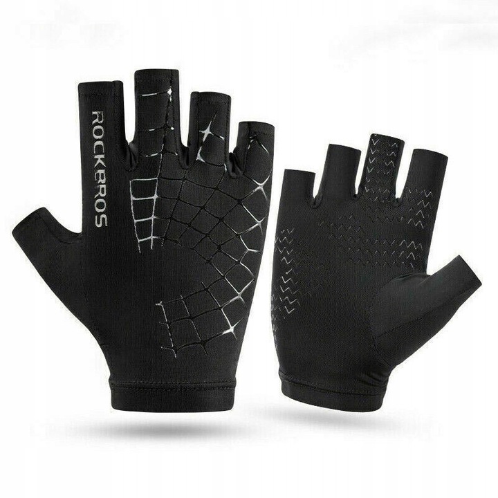 Sportkesztyű, Rockbros, S202BKS modell, fekete, S méret