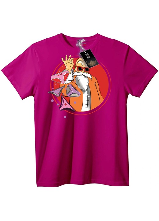 Dragon Ball Master Roshi póló, Halványlila