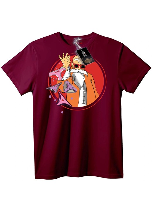 Dragon Ball Master Roshi póló, Bordó
