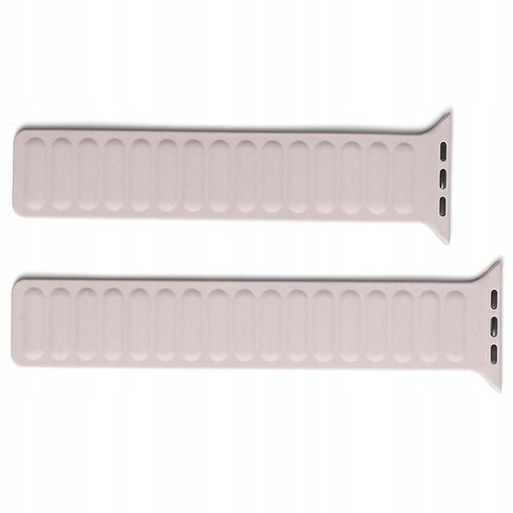 Apple Watch kompatibilis szíj Beline Magnetic 38/40/41mm, khaki, minimalista design, kényelmes