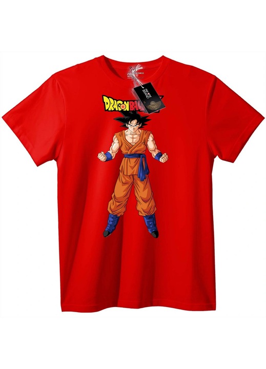 Goku polo Dragon Ball mintaval, Piros