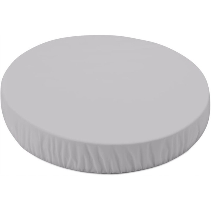 Cearceaf din bumbac organic pentru patut oval 7 in 1, Waldin, 73x73cm, gri