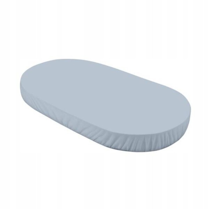 Cearceaf din bumbac organic Waldin 123x73cm, albastru, certificat OEKO-TEX Standard 100