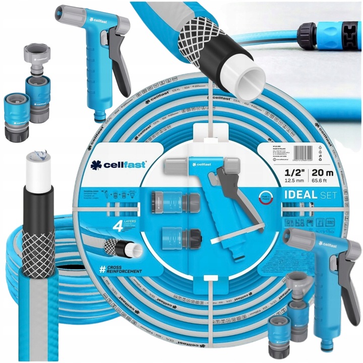 Cellfast 20m kerti tömlő szett, szórópisztollyal, csatlakozókkal