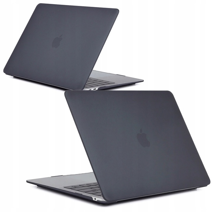 Kemény tok MacBook Air 13 M1 2021-hez, Alogy, matt, fekete, 1x tok szett