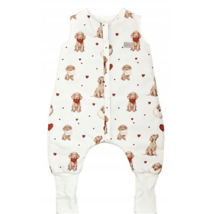 Saci de dormit Koell, 80cm, 2 TOG, bumbac premium, muslin, pentru copii 9m-2 ani
