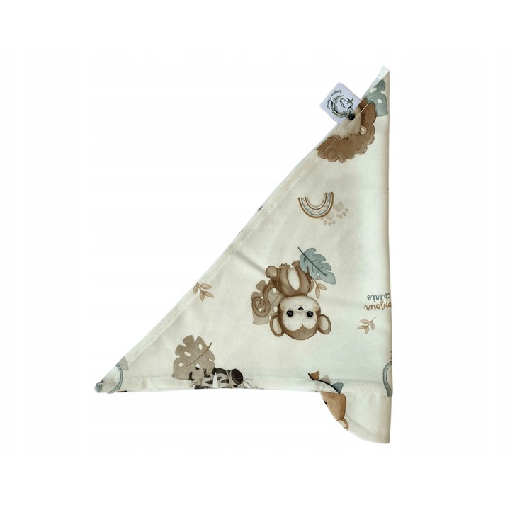 Fular copii Bonjour Cherie, model Safari, 100% bambus, 35x65cm, cu protectie solara