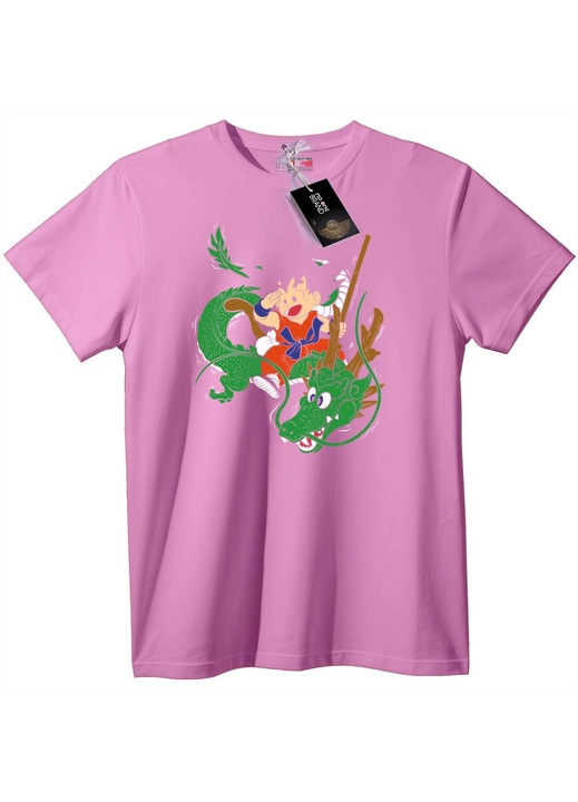 Póló Gokuval, aki Shenronon lovagol, Candy Pink