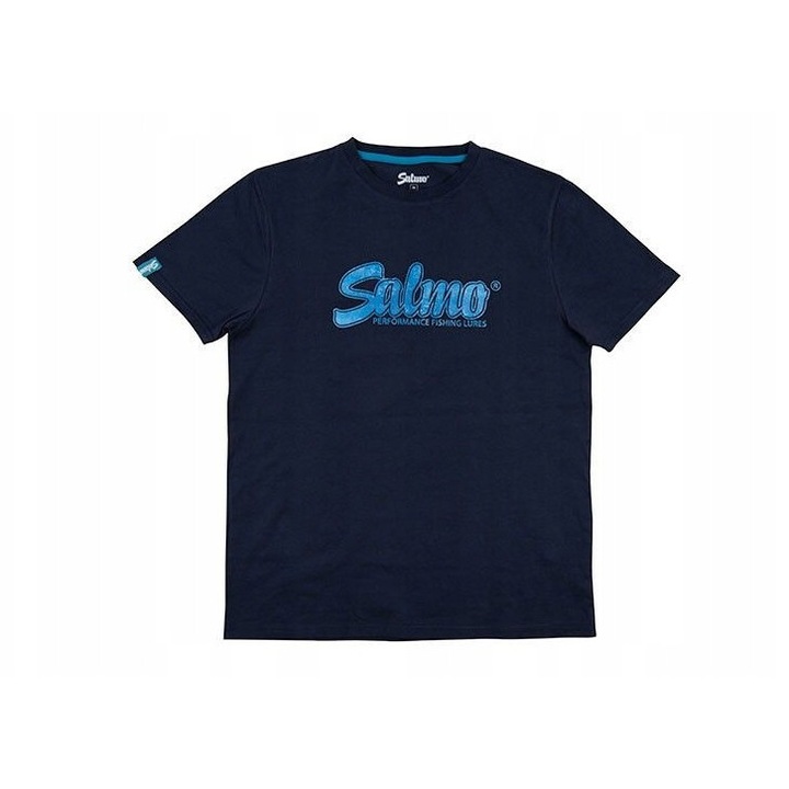 Férfi sport póló, Salmo, Slider Tee, kiváló design, sötétkék, 100% pamut, S INTL