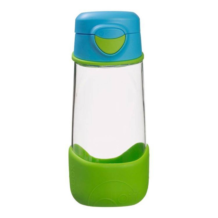 Sticla sport B.BOX din Tritan 450 ml, ergonomic, cu capac anti-intoarcere, 20x8cm